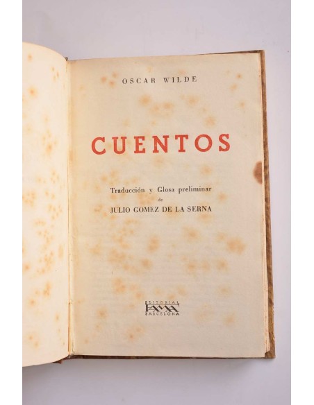 Oscar Wilde. Cuentos