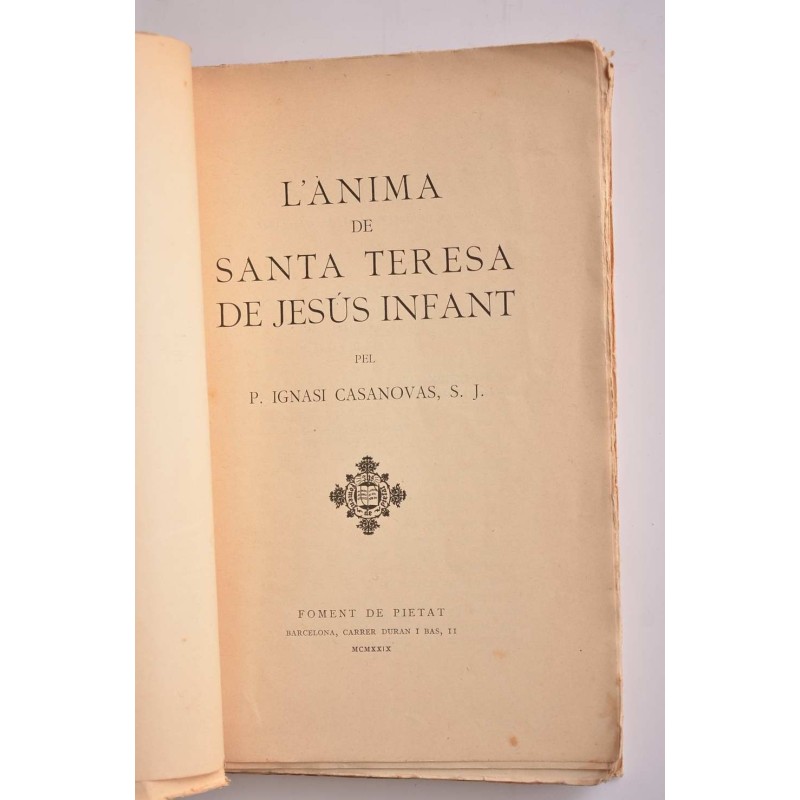 L'anima de Santa Teresa de Jesús Infant