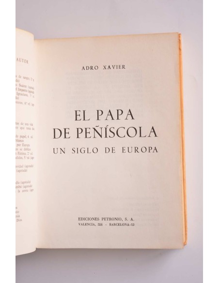 El Papa de Peñíscola : un siglo de Europa