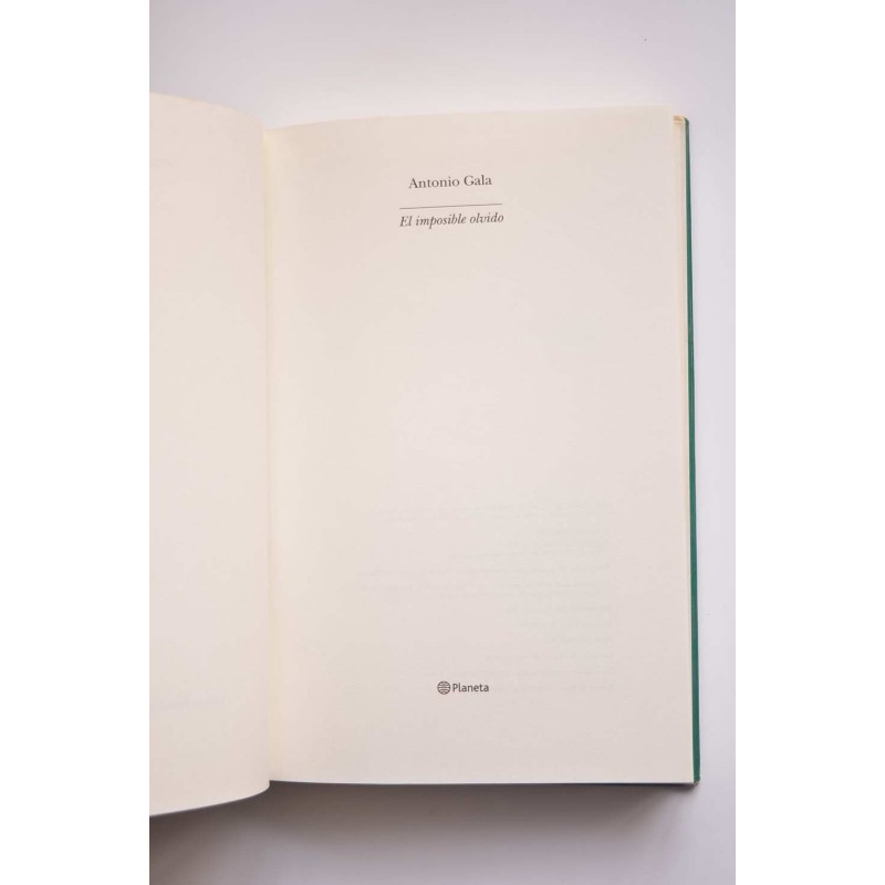 El imposible olvido