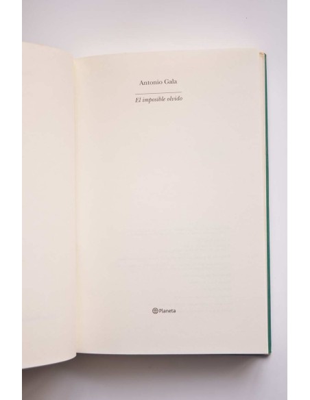 El imposible olvido