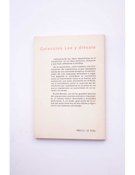 Influencias de las ideas absolutistas en el socialismo