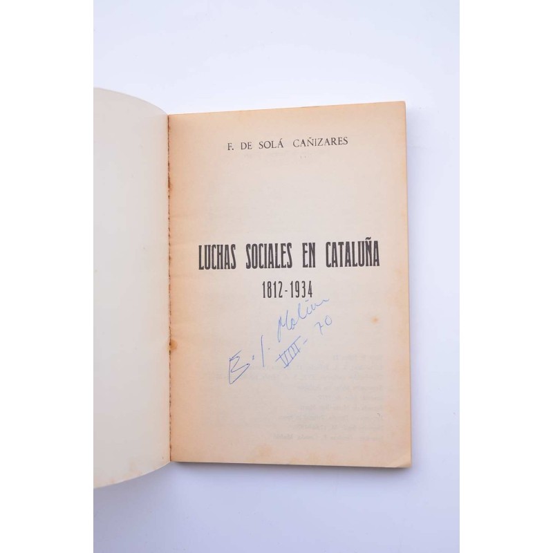 Luchas sociales en Cataluña, 1812 - 1934