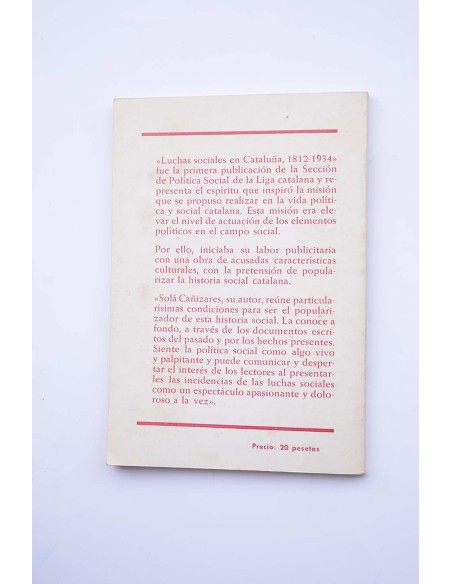 Luchas sociales en Cataluña, 1812 - 1934
