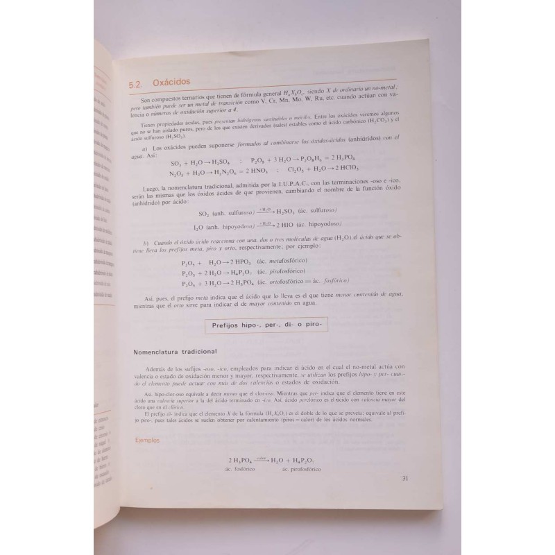 Nomenclatura y formulación de química...