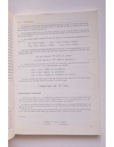 Nomenclatura y formulación de química inorgánica y orgánica
