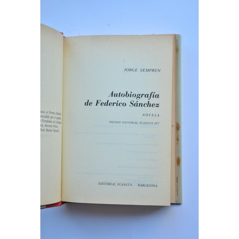 Autobiografía de Federico Sánchez