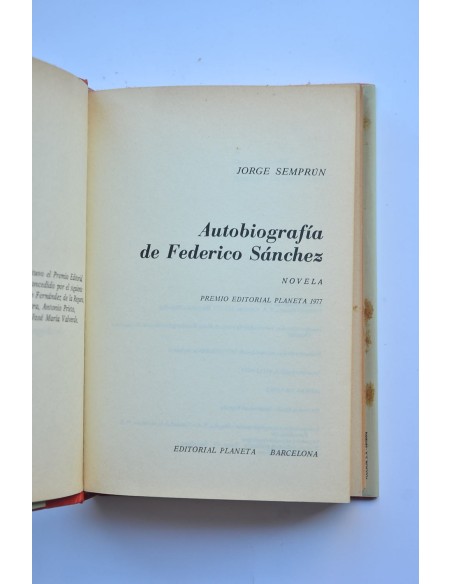 Autobiografía de Federico Sánchez