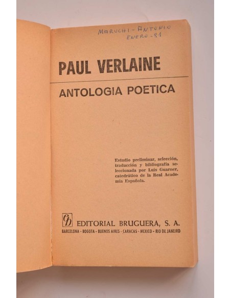 Paul Verlaine. Antología poética