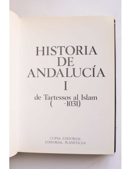Historia de Andalucía I. De Tartessos al Islam ( - 1031)