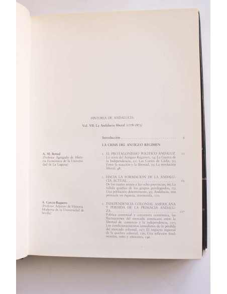 Historia de Andalucía VII. La Andalucía liberal (1778 - 1868)