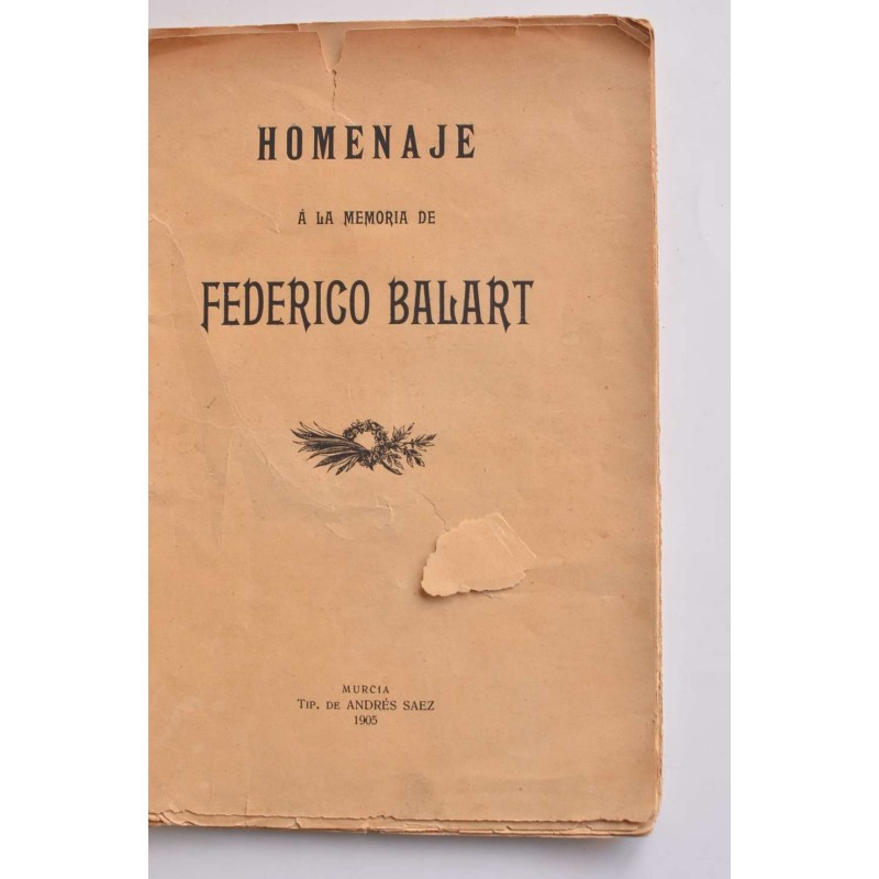 Homenaje a la memoria de Federico Balart