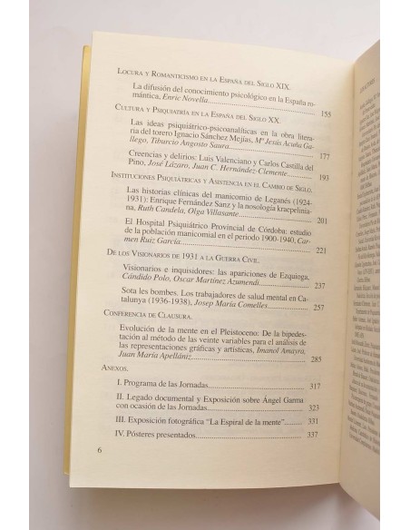 Del Pleistoceno a nuestros días. Contribuciones a la historia de la psiquiatría