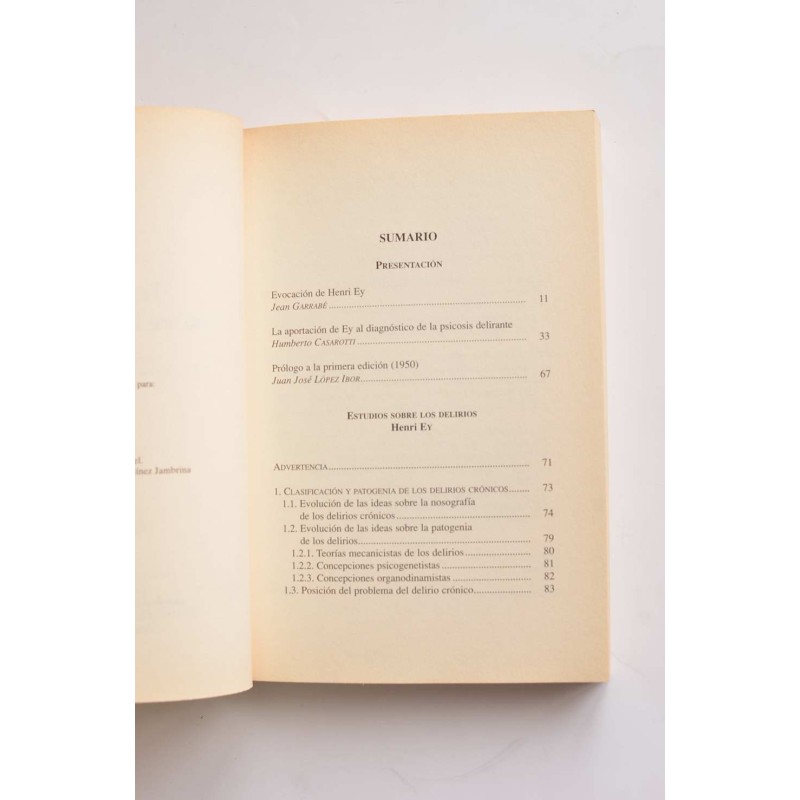 Estudios sobre delirios