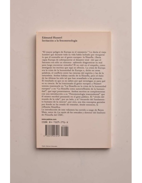 Invitación a la fenomenología