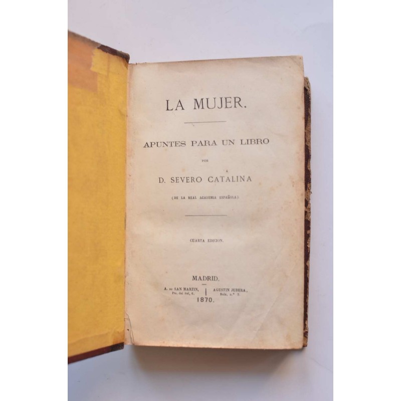 La mujer, apuntes para un libro