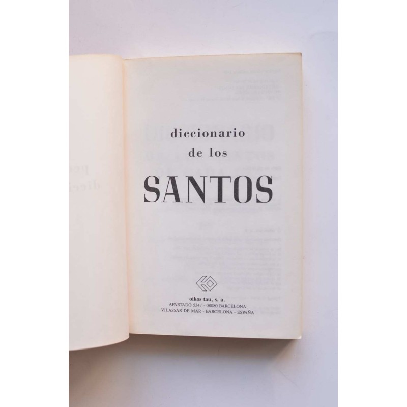 Diccionario de los santos de cada día