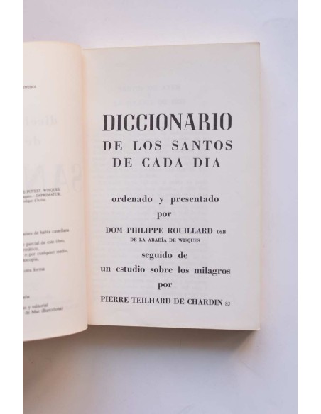 Diccionario de los santos de cada día