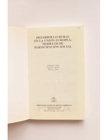 Desarrollo rural en la Unión Europea: modelos de participación social