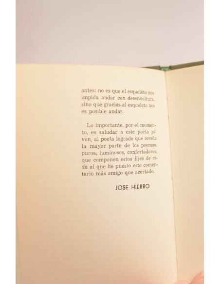 Ejes de vida. Poemas Otoño 1969