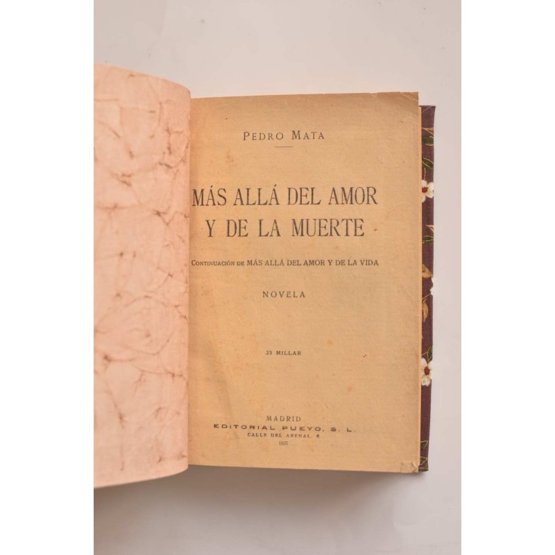 Más allá del amor y de la muerte  