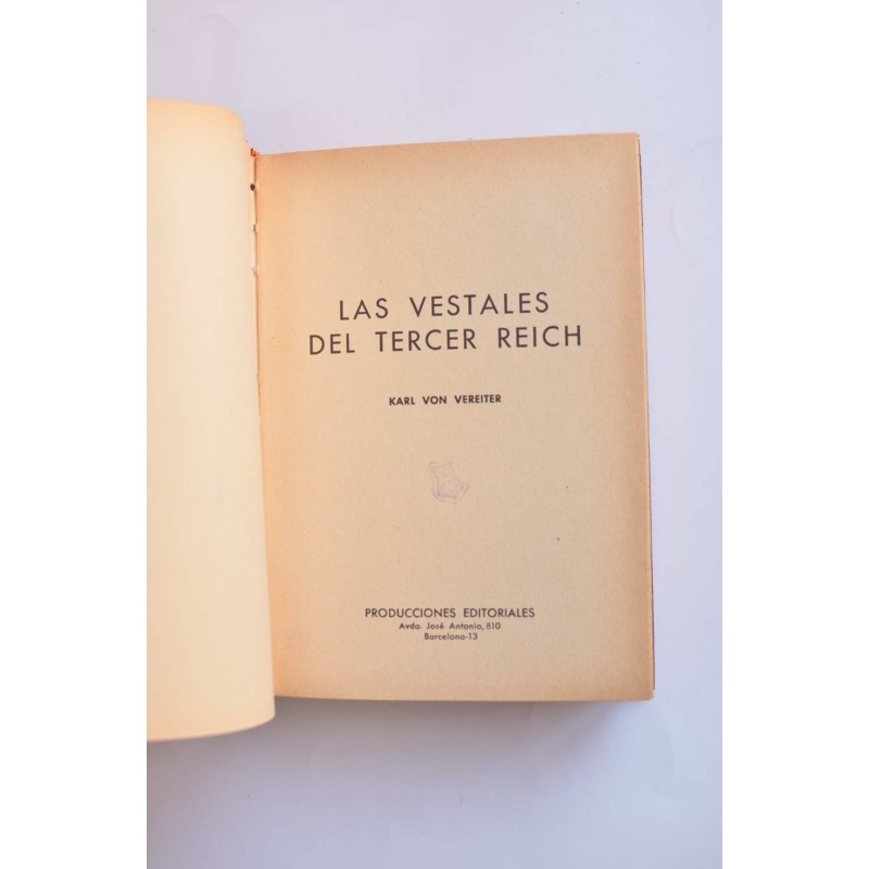 Las vestales del Tercer Reich