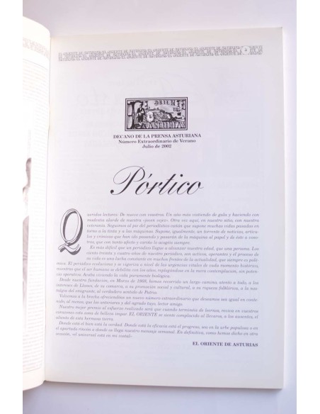 El Oriente de Asturias. Especial verano 2002