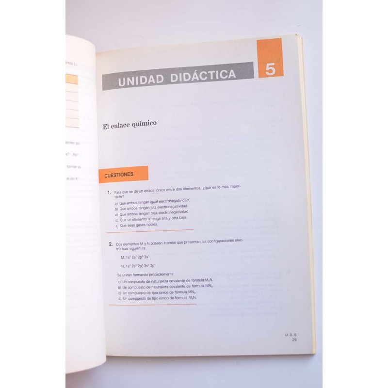 Física y química. Ejercicios. 3º B.U.P.