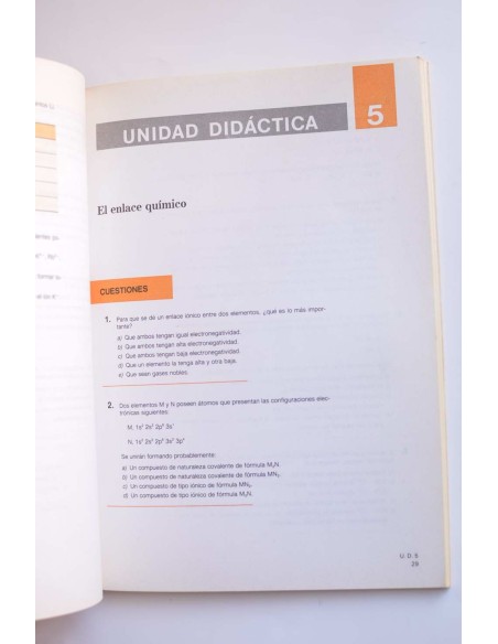 Física y química. Ejercicios. 3º B.U.P.