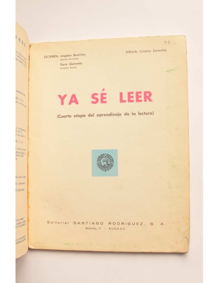 Ya se leer. Cuarta etapa del aprendizaje de lectura
