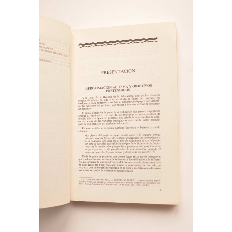 Un modelo de profesor ideal