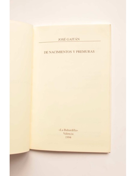 De nacimientos y premuras