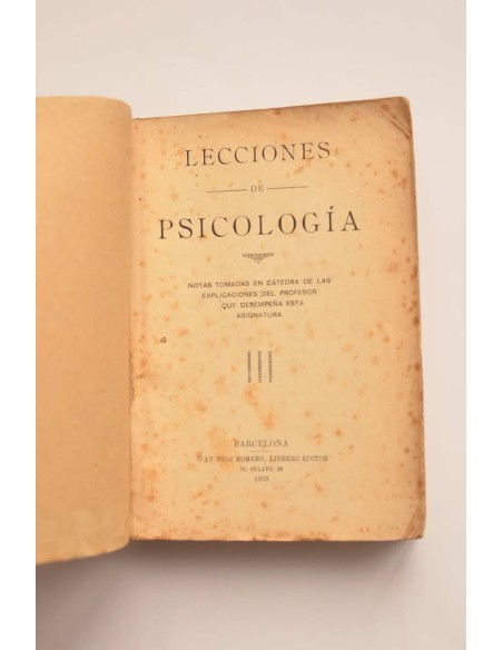 Lecciones de psicología