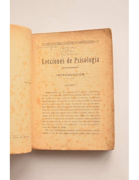 Lecciones de psicología