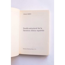 Estudio estructural de la literatura clásica española 2