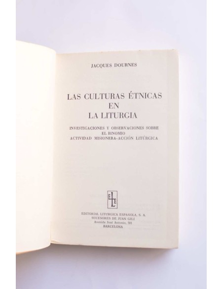 Las culturas étnicas en la liturgia