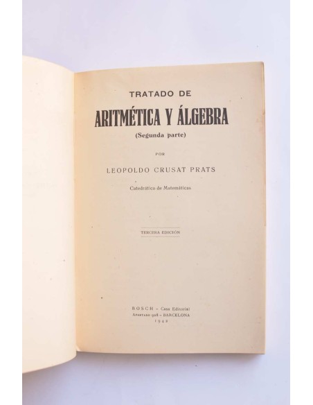 Tratado de aritmética y álgebra