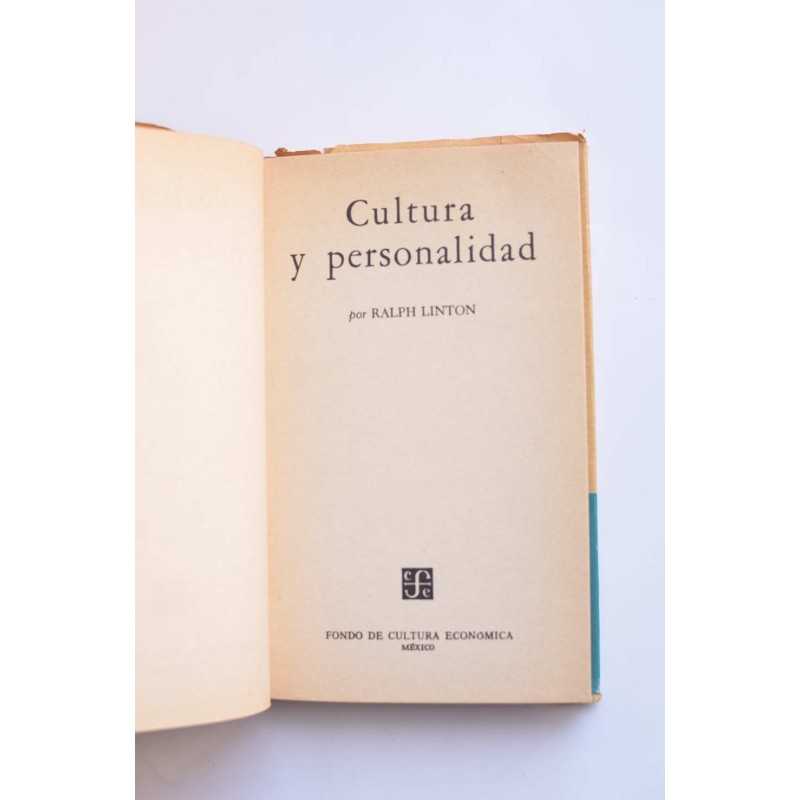 Cultura y personalidad