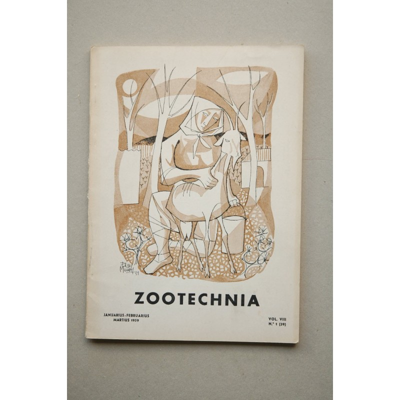 ZOOTECHNIA : Acta Societatis Internationalis Veterinariorum Zootechnicorum : Januarius-Februarius-Martius 1959 .-- Vol. VIII .-