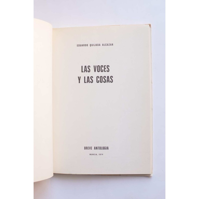 Las voces y las cosas