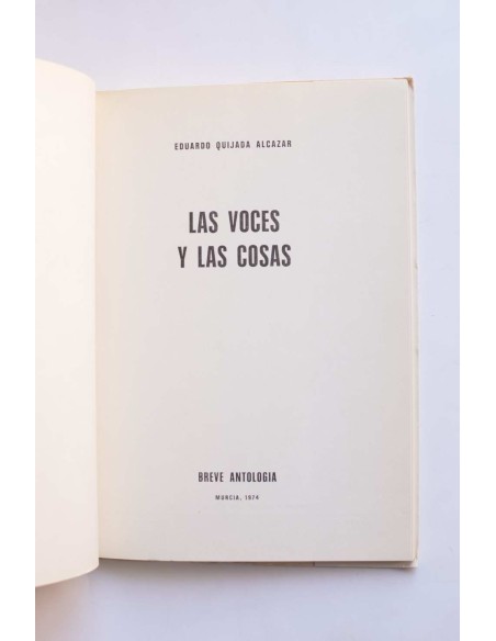 Las voces y las cosas