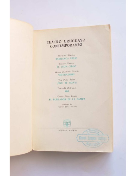 Teatro uruguayo contemporáneo