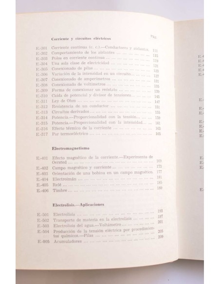Manual de experiencias de electricidad. Equipo Modelo EB. 62-03