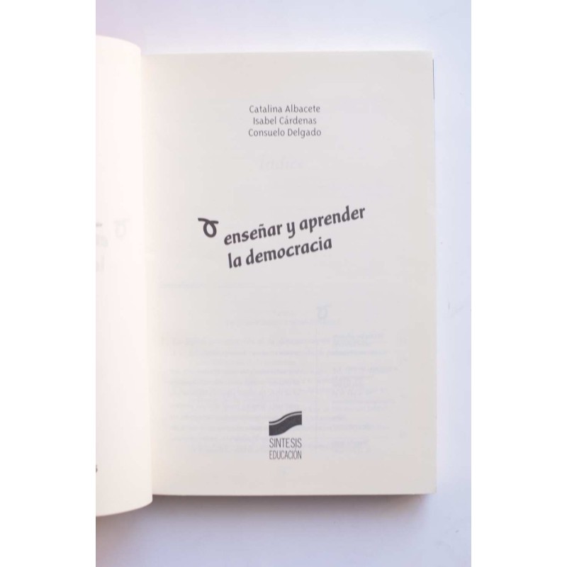 Enseñar y aprender la democracia