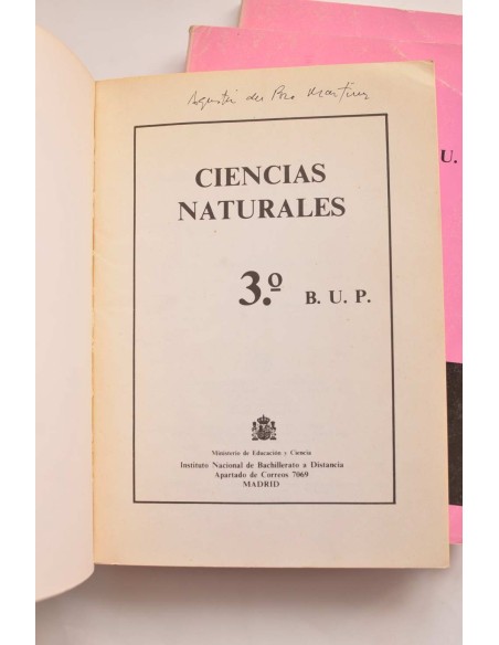 Ciencias Naturales. 3º B.U.P.