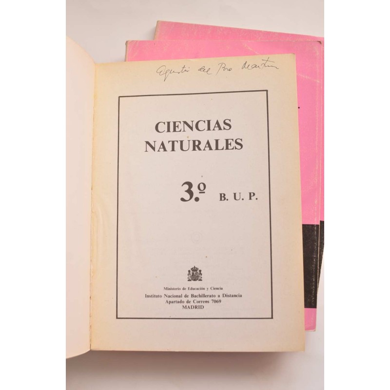 Ciencias Naturales. 3º B.U.P.