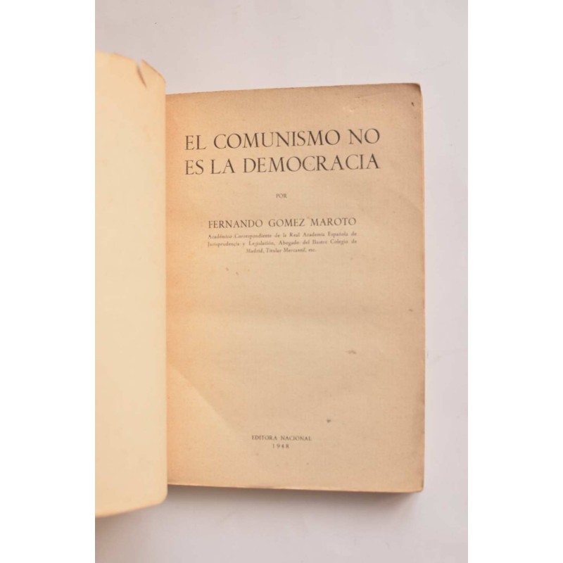 El comunismo no es la democracia