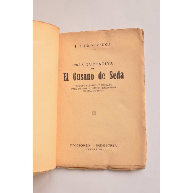 Cría lucrativa de El gusano de seda