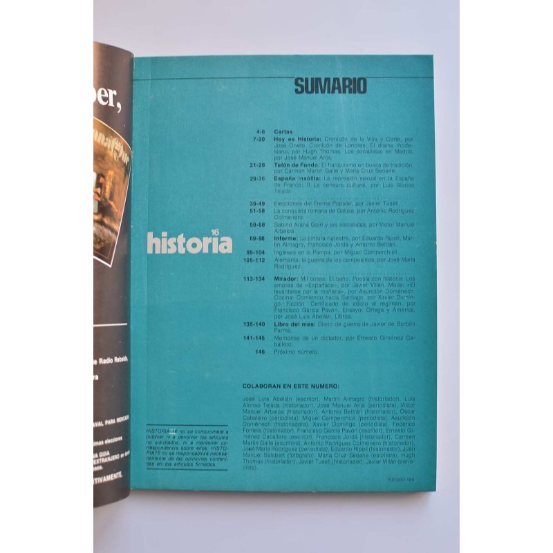 Historia 16 : revista.-- Nº 10 (julio 1977)
