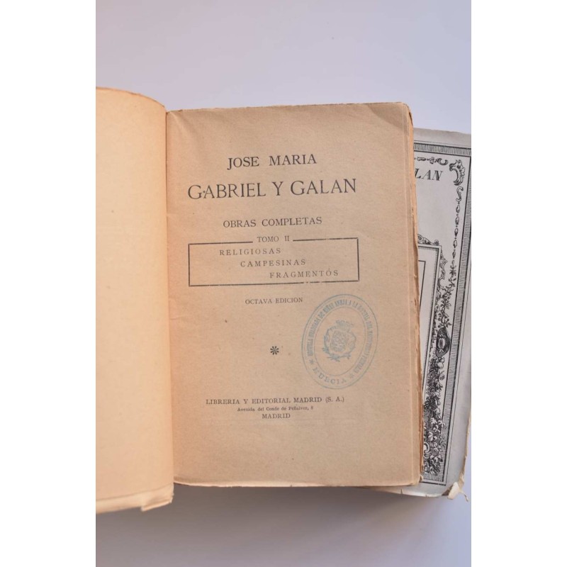 Gabriel y Galán. Obras completas